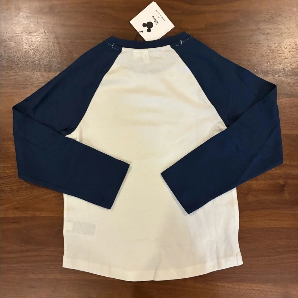 NWT- Janie and Jack Mickey Mouse Raglan Shirt (Size 6) - Picture 3 of 4
